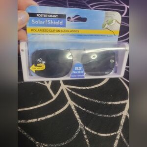 Polarized Clip-On Sunglasses - Black